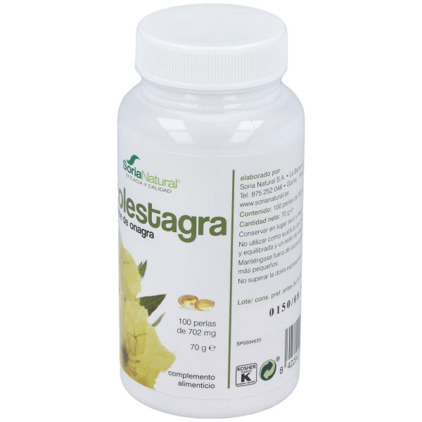 Soria Natural Colestagra - Perlas De Aceite De Onagra 100 Perlas