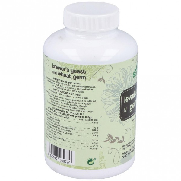 Soria Natural Germen De Trigo + Levadura De Cerveza 500Comp
