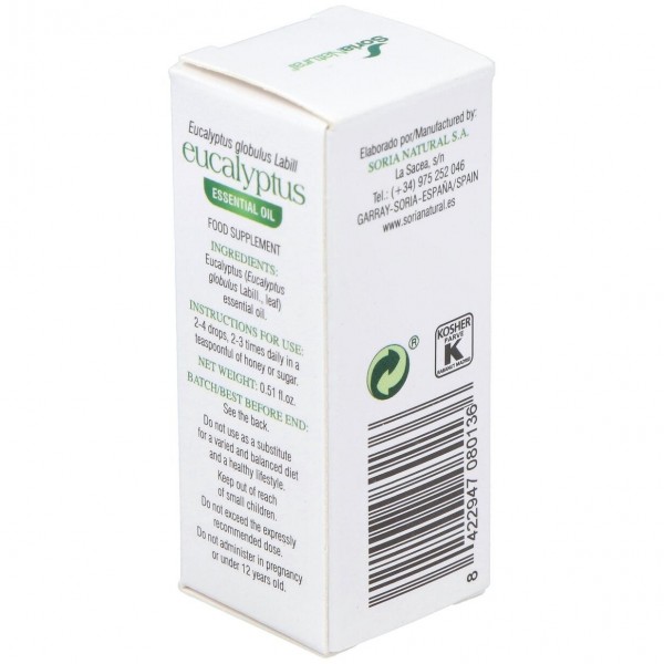 Soria Natural Aceite Esencial De Eucalipto 15Ml
