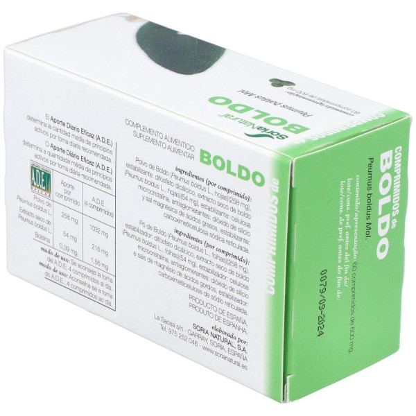 Soria Natural Boldo Comprimidos 60Comp