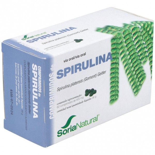 Soria Natural Spirulina 60 Comprimidos