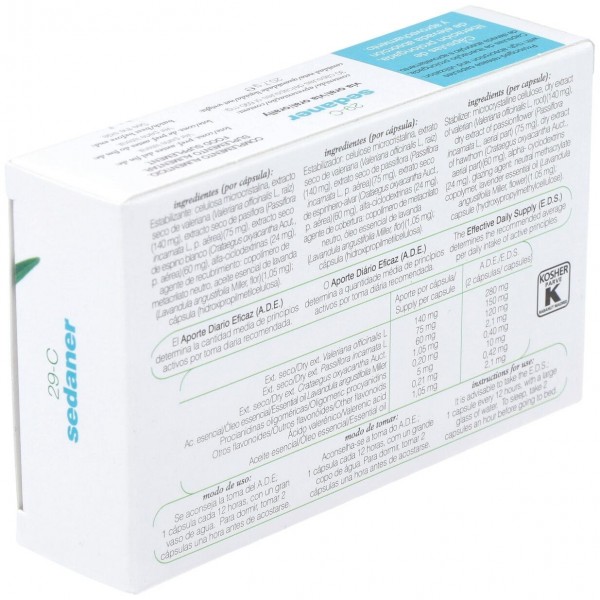 Soria Natural Sedaner 29-C 30 Caps Libre Prolongación