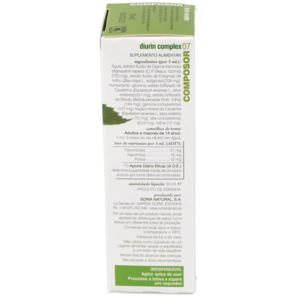 Soria Natural Composor 07 - Diurin Complex 50 Ml