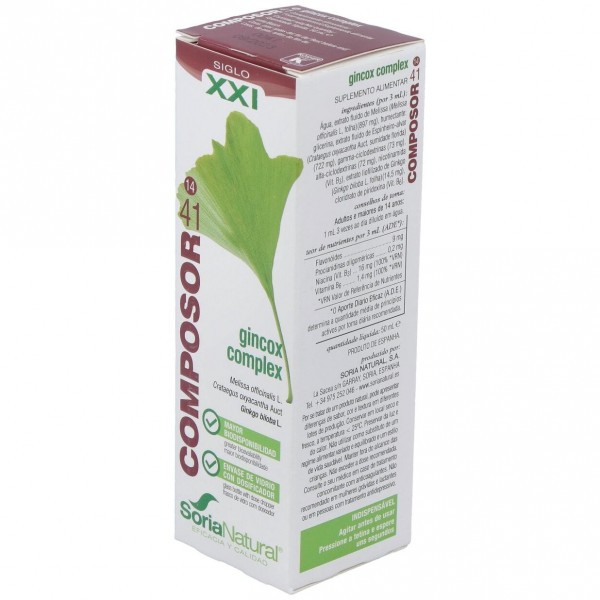 Soria Natural Composor 41 - Gincox Complex 50Ml