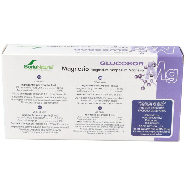Glucosor Magnesio 28 Ampo Soria Natural
