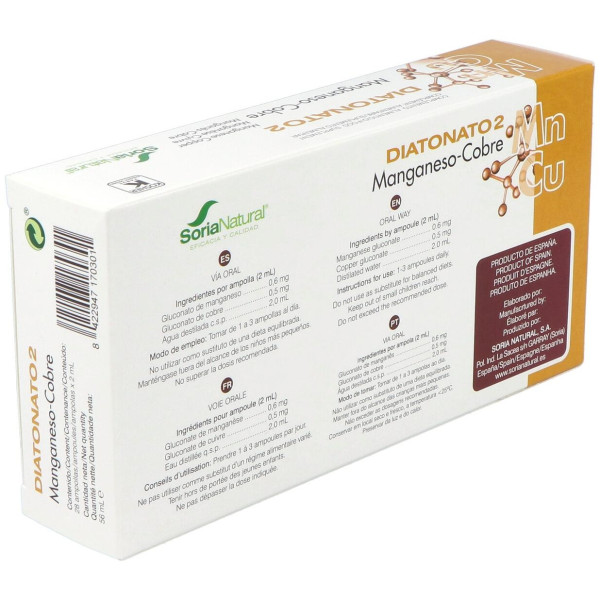 Soria Natural Diatonato 2 Manganeso Cobre 28X2Ml