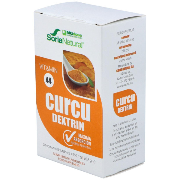 Soria Natural Vit Y Min 44 Curcu Dextrin Mgdose 28 Comp.