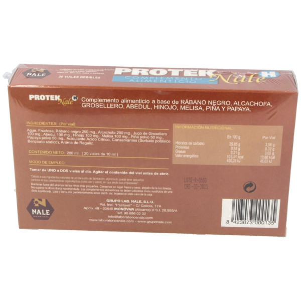 Nale Protek-H 20 Ampollas