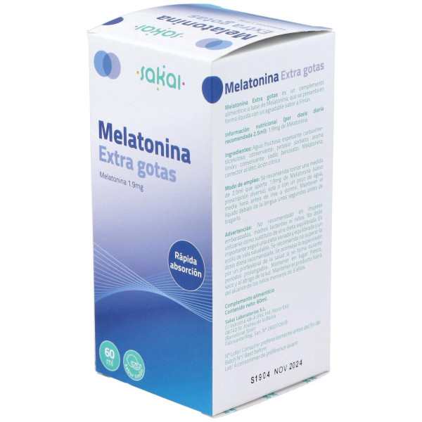 Melatonina Extra Gotas 60Ml.