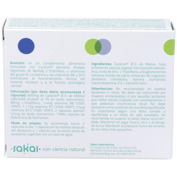 Sakai Ansicalm Cápsulas