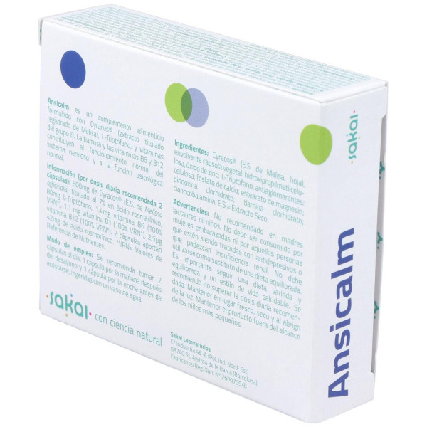 Sakai Ansicalm Cápsulas