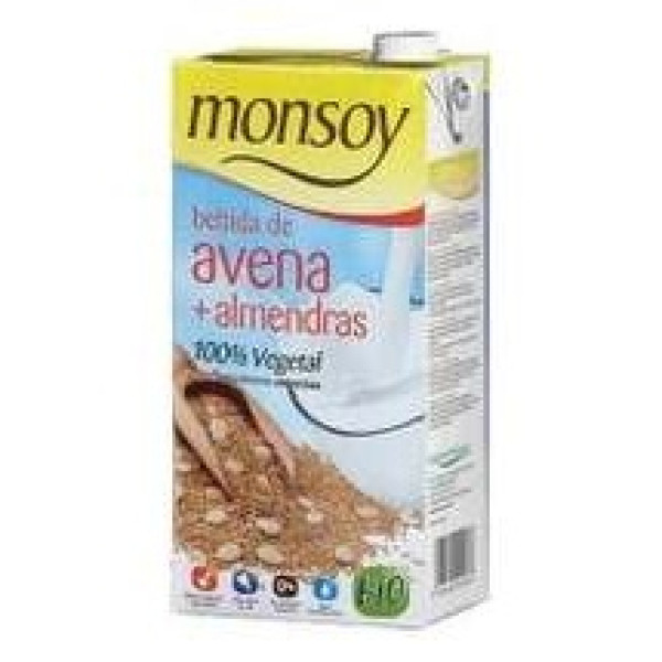 Bebida Vegetal De Almendras Con Avena 1Lt 6Uds.Bio