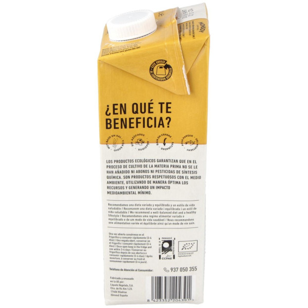 Bebida Vegetal De Avena Sin Gluten 1Lt 6Uds. Bio