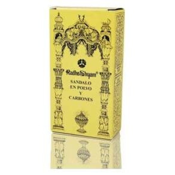Radhe Shyam Incienso Sandalo En Polvo Y Carbones 100G