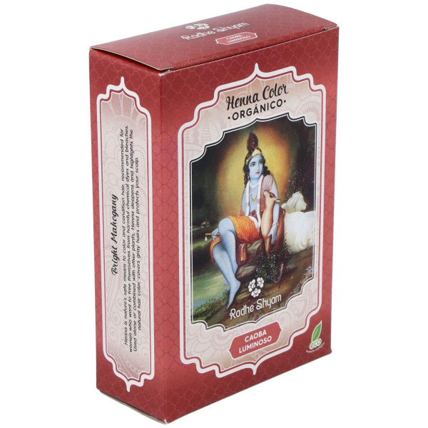 Radhe Shyam Henna Caoba Luminoso Polvo 100G