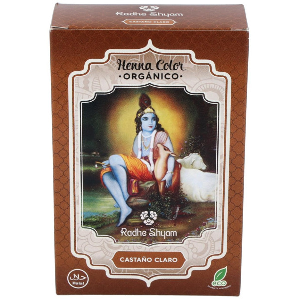 Radhe Shyam Henna Castaño Claro Polvo 100G