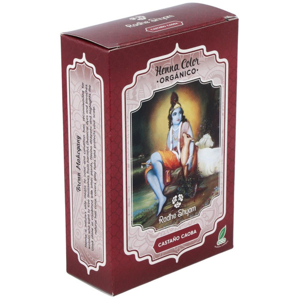 Radhe Shyam Henna Castaño Caoba Polvo