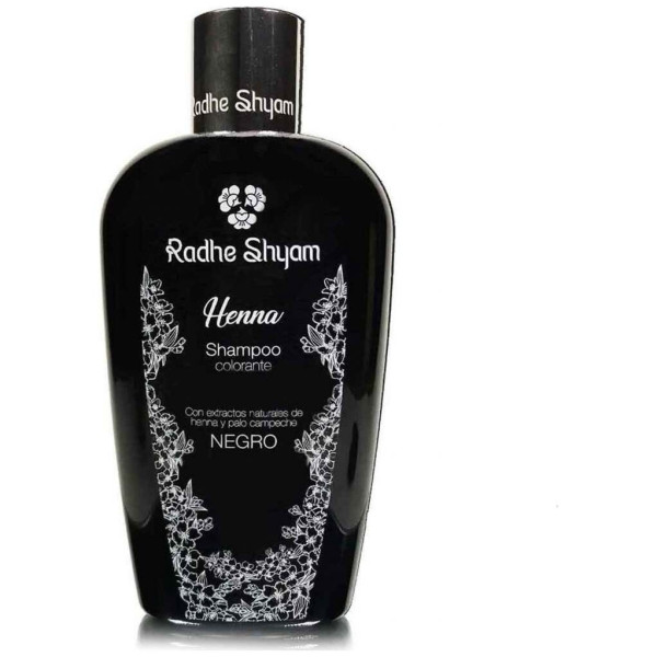 Radhe Shyam Champú Henna Color Negro 400Ml