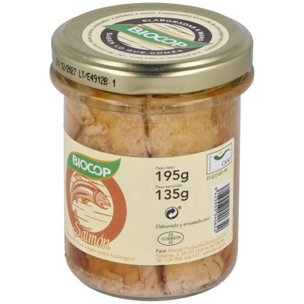 Biocop Salmon Filetes Bio 195G