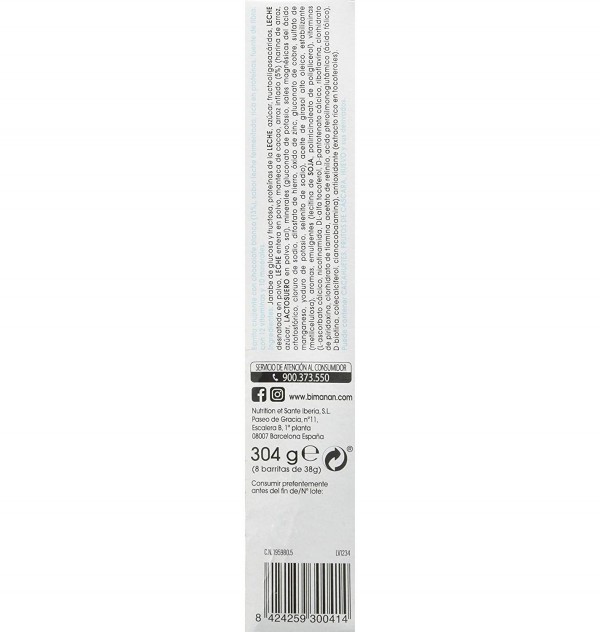Bimanan Bekomplett Snack (8 Barritas Sabor Yogur)