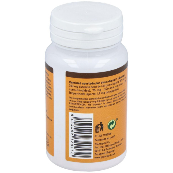 Plantapol Curcuperina Con Curcuminoides Y Piperina 60 Capsulas