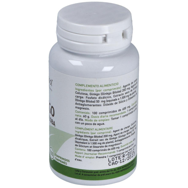 Plantapol Ginkgo Biloba 100 Comprimidos