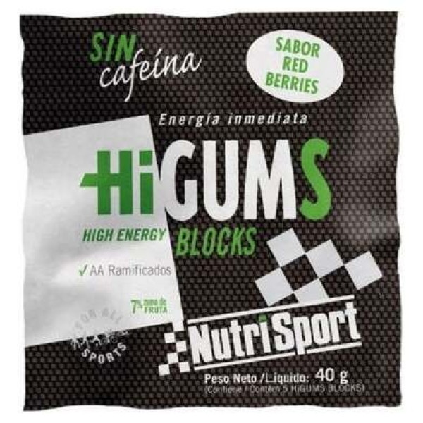 Nutrisport Higums Sin Cafeina Red Berries 20 Sobres