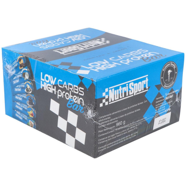 Nutrisport Barritas Low Carbs Cookies Y Cream 16 Uds