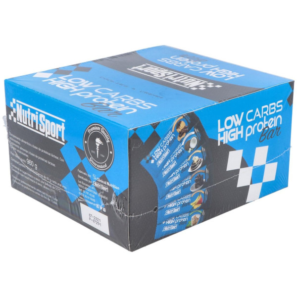 Nutrisport Barritas Low Carbs Cookies Y Cream 16 Uds