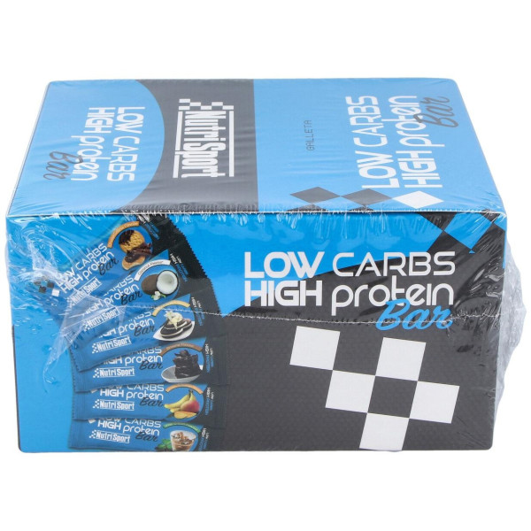 Nutrisport Barritas Low Carbs Chocolate-Galleta 16 Uds