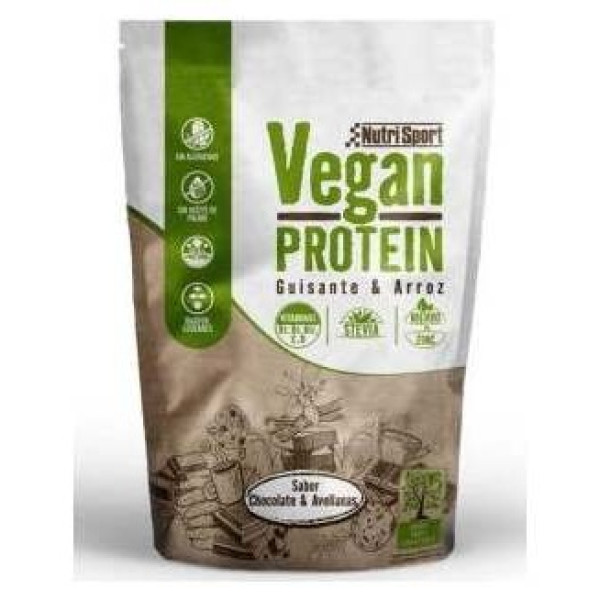 Nutrisport Vegan Protein Choco Avellanas 520G