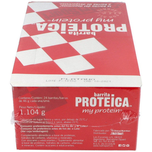 Barrita Proteica Platano Caja 24Unid. 2