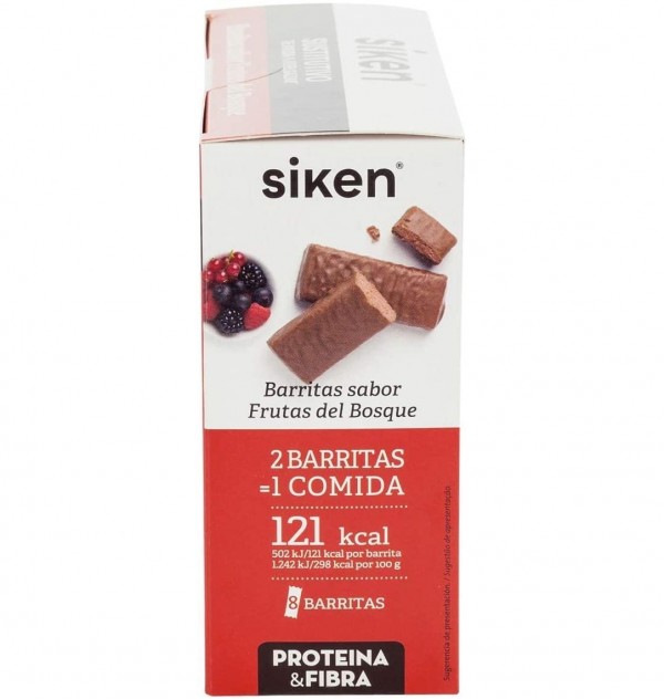 Siken (8 Barritas Sabor Frutas Del Bosque)