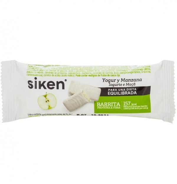 Siken (1 Barrita 40 G Sabor Yogur Y Manzana)