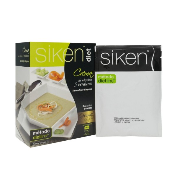 Siken Diet Crema De Seleccion De 5 Verduras (7 Sobres 22,5 G)