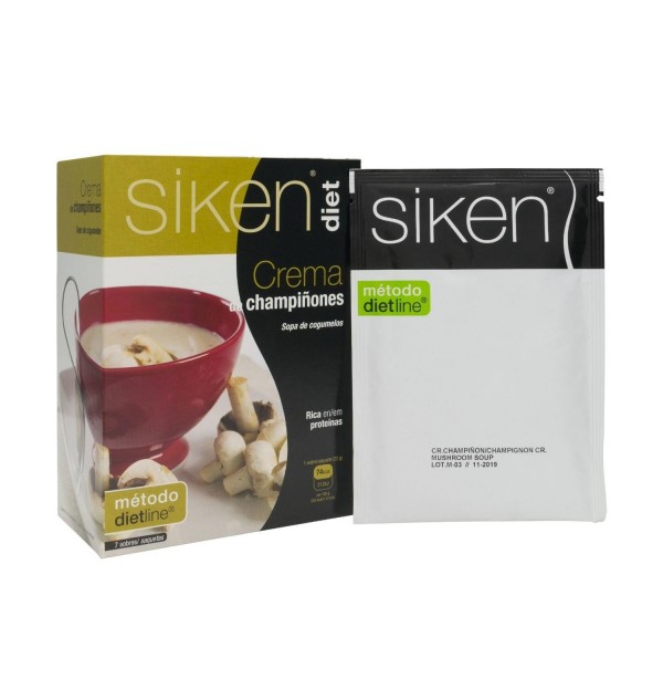 Siken Diet Crema De Champiñones (7 Sobres 22 G)