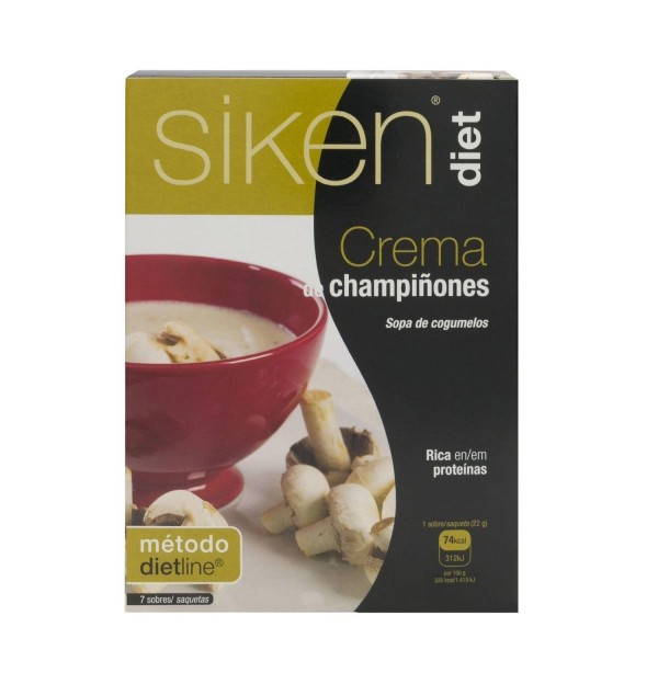 Siken Diet Crema De Champiñones (7 Sobres 22 G)