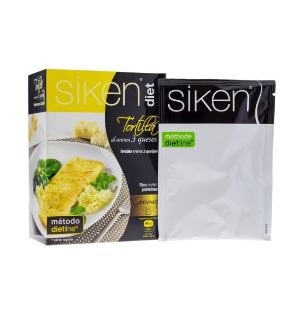 Siken Diet Tortilla Al Aroma De 3 Quesos (7 Sobres 24 G)