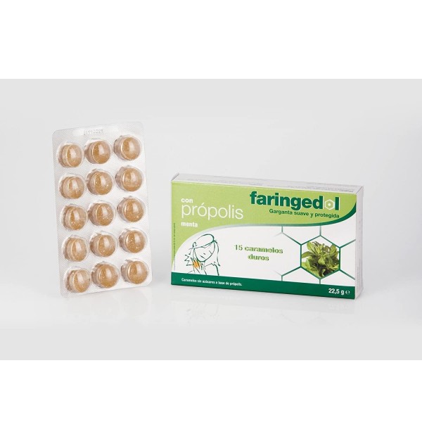 Faringedol (15 Caramelos Sabor Propolis Menta)