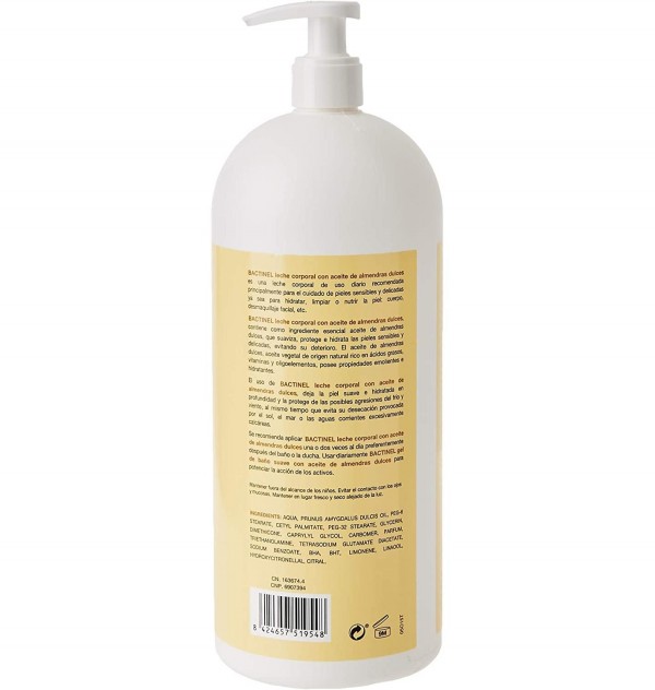 Bactinel Leche Corporal Aceite Almendras Dulces (1 Envase 750 Ml)