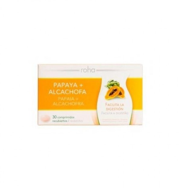 Roha Papaya + Alcachofa Comprimidos Recubiertos (30 Comprimidos)