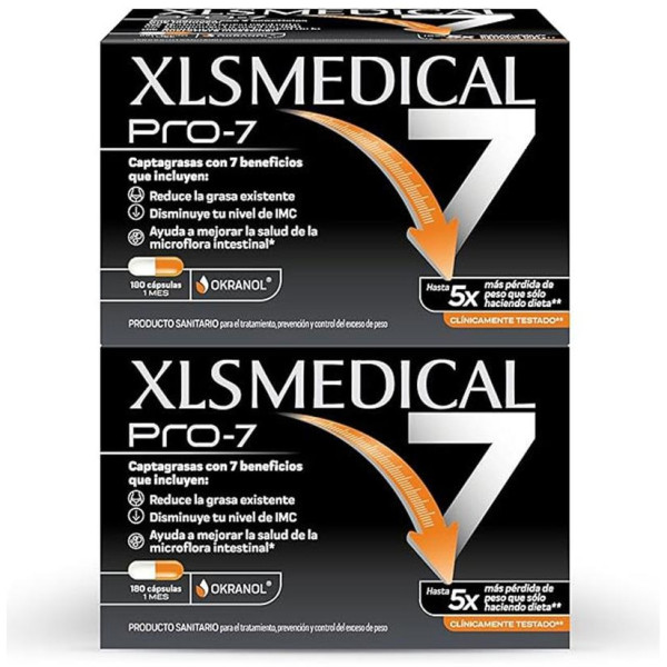 Xls Medical Pro-7 Captagrasas Pack 360 Cápsulas