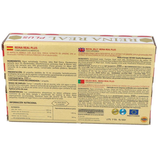 Robis Reina Real Plus 20 Ampollas