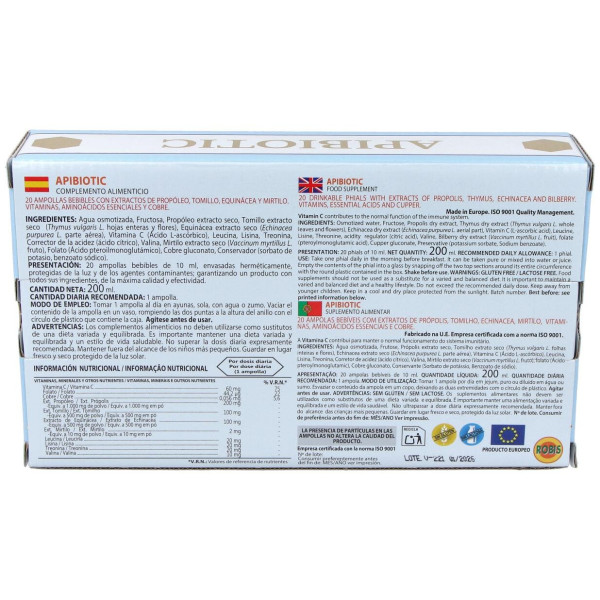 Robis Apibiotic 20 Ampollas
