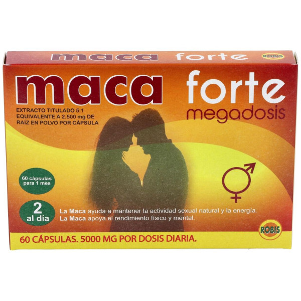 Maca Forte Megadosis 5000mg 60caps - Robis