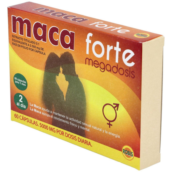 Maca Forte Megadosis 5000mg 60caps - Robis