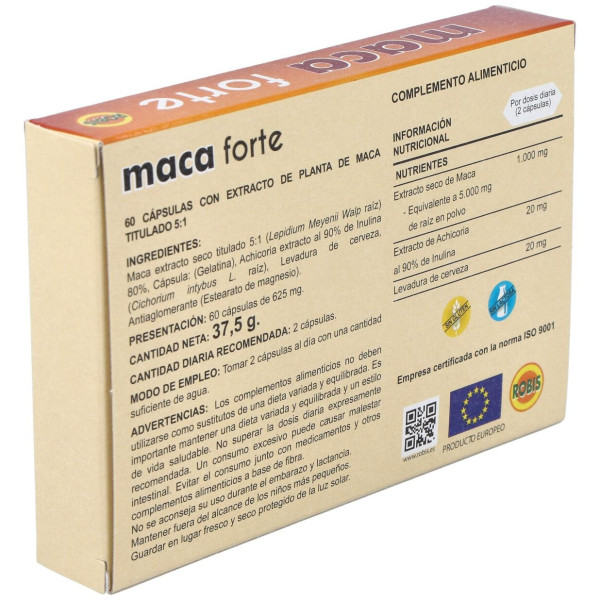 Maca Forte Megadosis 5000mg 60caps - Robis