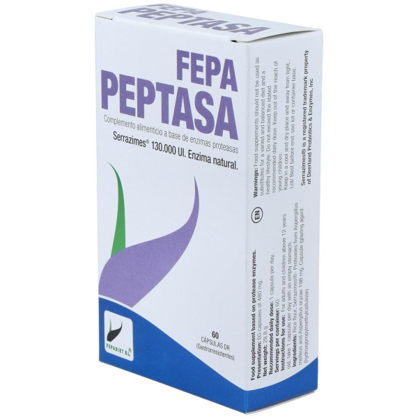 Fepa-Peptasa 130.000Ui 60Cap.