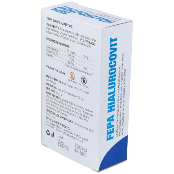 Fepa-Hialurocovit 200Mg. 30Cap.