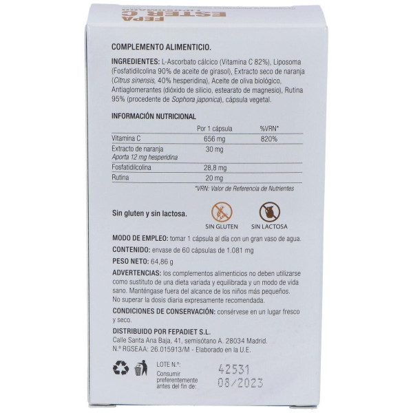 Fepadiet Fepa Ester C 800Mg Liposomado 60Caps